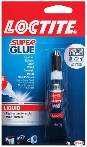 Loctite Super Glue Liquid, 2 Gram Tube, 1 Pack - Clear Superglue for Plastic, Wood, Metal, Crafts, & Repair, Instant Glue Adhesive, Quick Dry in Kuwait