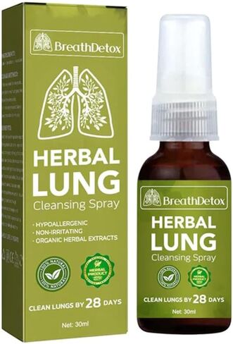 Lung Cleansing Spray Lung Detox Vapor Pen – Herbal Diffuser for Respiratory Support, 30ml Detox Mist To Clear Airways, Reduce Inflammation – Portable, Travel-friendly for Daily Care in Saudi Arabia