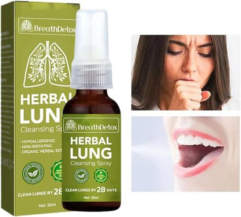 Lung Cleansing Spray Lung Detox Vapor Pen – Herbal Diffuser for Respiratory Support, 30ml Detox Mist To Clear Airways, Reduce Inflammation – Portable, Travel-friendly for Daily Care in Saudi Arabia