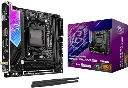 ASROCK AMD B850 PRO RS WIFI 6E Socket AM5 RYZEN DDR5 8000 MHz 256GB ATX Motherboard M.2 SATA3 6.0 GB/S PCIE 5.0 in Kuwait