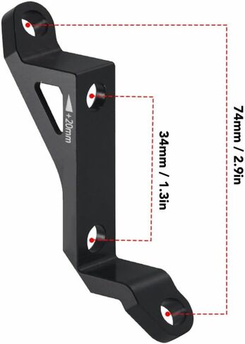 Disc Brake Adapter – Flat Mount to Post Mount Converter for 160mm/180mm Rotors, Aluminum Alloy Caliper Adapter Compatible with Mountain & Road Bikes in Kuwait