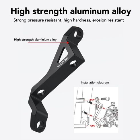 Disc Brake Adapter – Flat Mount to Post Mount Converter for 160mm/180mm Rotors, Aluminum Alloy Caliper Adapter Compatible with Mountain & Road Bikes in Kuwait