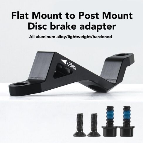 Disc Brake Adapter – Flat Mount to Post Mount Converter for 160mm/180mm Rotors, Aluminum Alloy Caliper Adapter Compatible with Mountain & Road Bikes in Kuwait