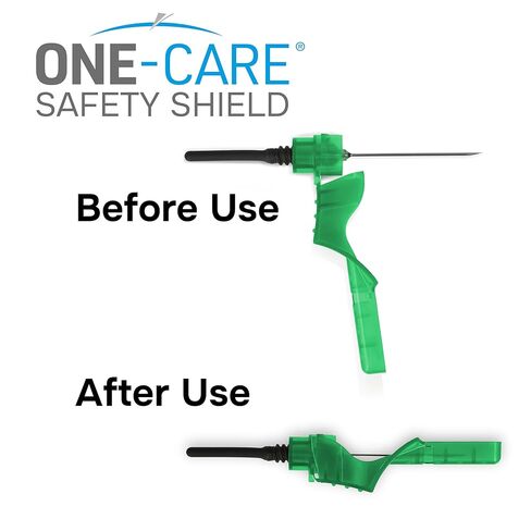 ONE-CARE 48 Pack 21Ga 1.25inch (1 1/4")/32mm Industrial Lab Supplies Dispensing Accessories, Individually Packaged, Universal fit in Kuwait