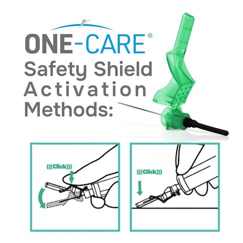 ONE-CARE 48 Pack 21Ga 1.25inch (1 1/4")/32mm Industrial Lab Supplies Dispensing Accessories, Individually Packaged, Universal fit in Kuwait
