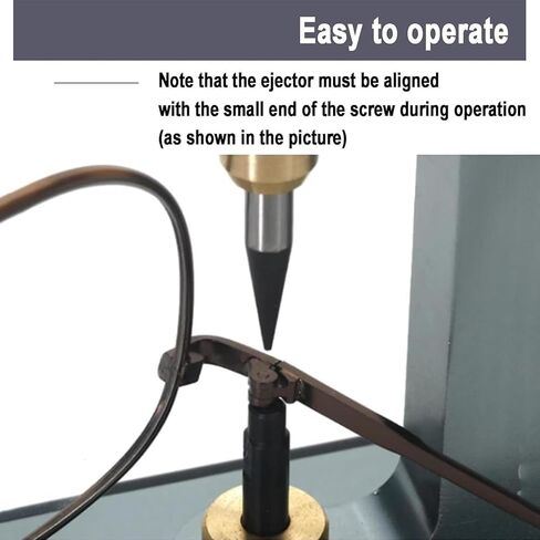 مستخرج براغي النظارات، مع 2 إبرة سفلية ومفتاح ربط، لإزالة ساحبة المسمار المكسورة، لمتاجر النظارات ومراكز العناية بالبصر in Kuwait