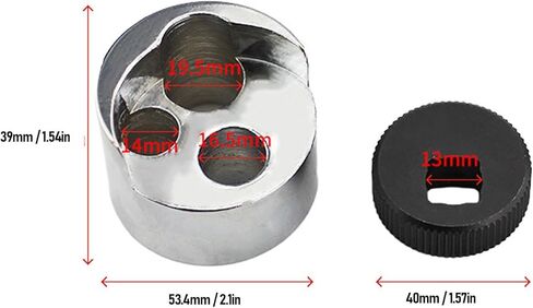 Estink Stud Extractor Tool, Cr V Steel, 1/2in Shank, Easy to Use Broken Stud Remover for 1/4in to 3/4in Nuts and Bolts in Cars and Trucks in Kuwait