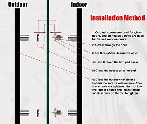 Industrial Barn Door Handle - Heavy Duty Double Sided Grab Bar for Wood, Glass, Metal Doors - Solid Sliding Door Pull for Commercial Use in Kuwait