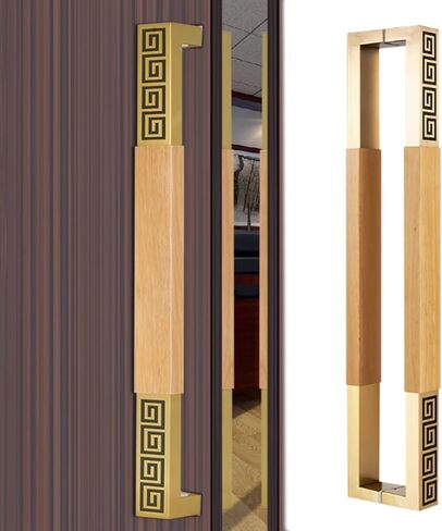 Long Door Pull Handles Interior - Perfect for Garages, Business, Glass, Gates - Entry Front Replacement Hardware - Flat Shape in Kuwait