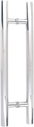 Door Handle, Thick Stainless Steel Round Tube Commercial Push-Pull Door Handle, Glass/Wooden Door Handle - 5 Lengths (Size : 500×300mm) (1200×900mm) in Kuwait