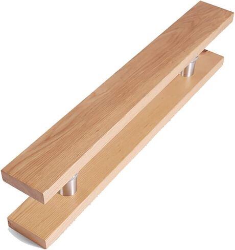 Solid Wood Commercial Push-Pull Glass Door Handle/Wooden Door Handle/Barn Door Pull Handle, 5 Lengths (Size : Length600mm) (Length1000mm) in Kuwait