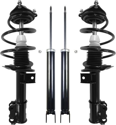Detroit Axle - Front Struts Rear Shocks for 2011-2014 Hyundai Sonata with Sport Suspension, 2011-2015 Kia Optima, 2 Struts w/Coil Springs & 2 Shocks Suspension Kit [Front Facing Stabilizer Mount] in Saudi Arabia
