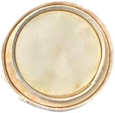 SHREYAS Premium Quality Dholak Pudi Skin Cover Head 9" Inch + 7" Inch PAIR BOTH Side Leather in Kuwait