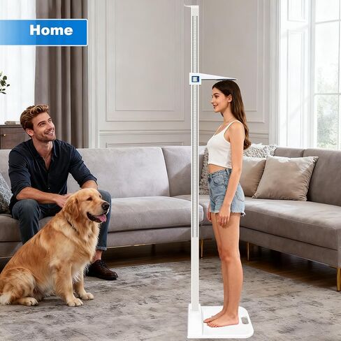 Medical Height Measurement for Wall, Aluminum Alloy Lightweight Stadiometer Height Rod 73-210 cm for All Ages, 5-Section Telescopic Height Rod for Home, Gym, Fitness Centers, Office Examination, Kids in Kuwait