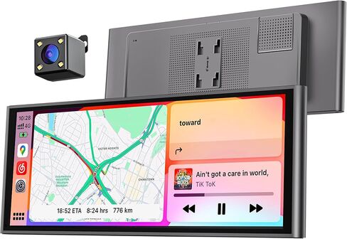 9.26" Wireless Portable Car Play Screen for Apple CarPlay & Android Auto, OTA Updates, Backup Camera, Mirror Link, 5.0 Bluetooth, Voice Control, GPS Navigation, FM in Saudi Arabia