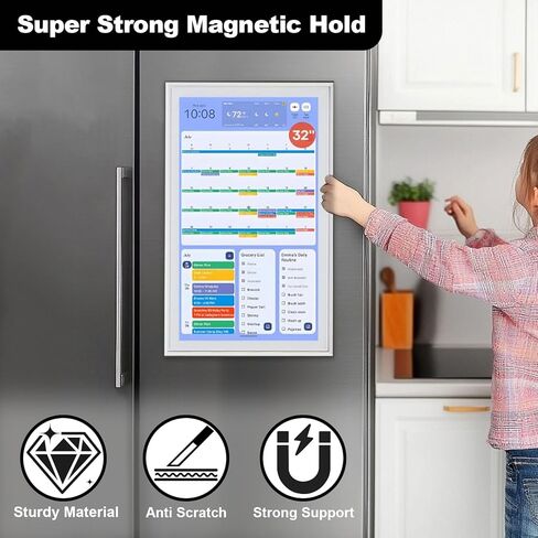 3 PCS 15-Inch Skylight Calendar Strong Magnetic Stand, Easy to Install, Strong Magnetic Adsorption Force, Suitable for Office Desks Refrigerators Classrooms (with Little Sponge) in Saudi Arabia