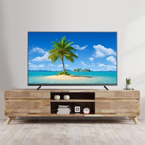 VICASKY 2 Pcs Tv Mount Stand Brackets for Tvs Stable Plastic Tabletop Holder with Non Slip Base Pad and Screws Easy to Install Tv Stand Base for 32-55 Inch Tvs with Tc Mount Screw Compati in Kuwait