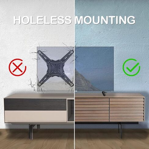 VICASKY 2 Pcs Tv Mount Stand Brackets for Tvs Stable Plastic Tabletop Holder with Non Slip Base Pad and Screws Easy to Install Tv Stand Base for 32-55 Inch Tvs with Tc Mount Screw Compati in Kuwait