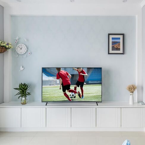 VICASKY 2 Pcs Tv Mount Stand Brackets for Tvs Stable Plastic Tabletop Holder with Non Slip Base Pad and Screws Easy to Install Tv Stand Base for 32-55 Inch Tvs with Tc Mount Screw Compati in Kuwait