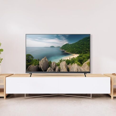 VICASKY 2 Pcs Tv Mount Stand Brackets for Tvs Stable Plastic Tabletop Holder with Non Slip Base Pad and Screws Easy to Install Tv Stand Base for 32-55 Inch Tvs with Tc Mount Screw Compati in Kuwait