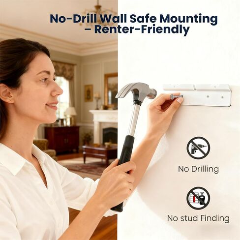 shupti For Skylight Calendar Wall Mount Compatible Kit - 15 Inch No-Drill Damage-Free & Screw-In Bracket - Universal Digital Calendar Stand for Home Office in Kuwait