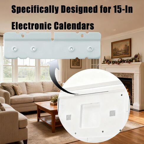 shupti For Skylight Calendar Wall Mount Compatible Kit - 15 Inch No-Drill Damage-Free & Screw-In Bracket - Universal Digital Calendar Stand for Home Office in Kuwait