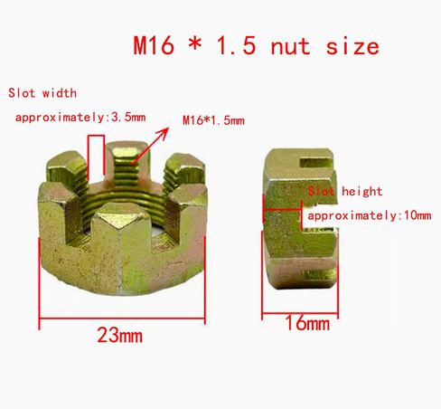 صامولة مشقوقة، M16*1.5mm.20 قطعة/الوحدة in Saudi Arabia