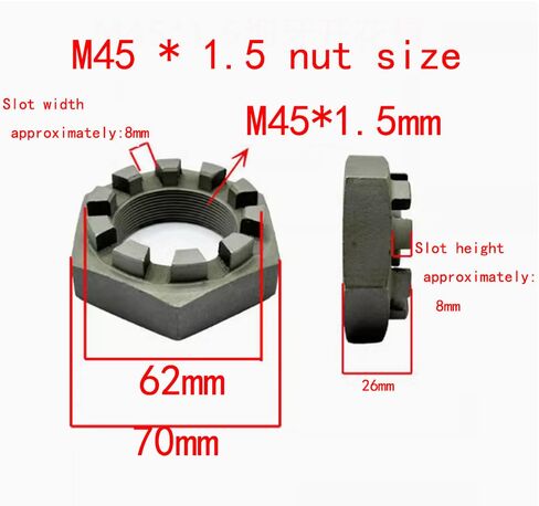 صامولة مشقوقة، M45*1.5mm.10pcs/lot in Saudi Arabia