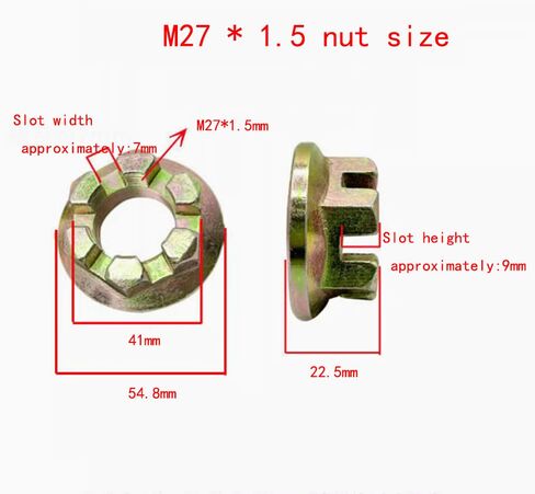 صامولة مشقوقة، M27*1.5mm.10pcs/lot in Saudi Arabia