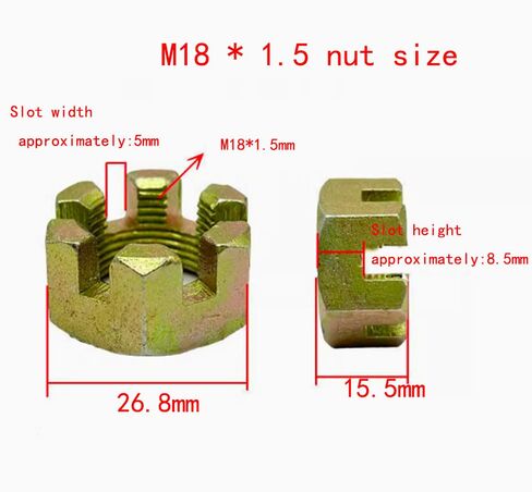صامولة مشقوقة، M18*1.5mm.20 قطعة/الوحدة in Saudi Arabia