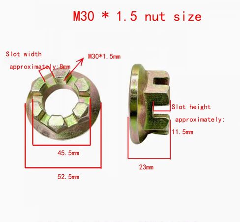 صامولة مشقوقة، M30*1.5mm.10pcs/lot in Saudi Arabia