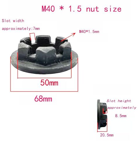 صامولة مشقوقة، M40*1.5mm.10pcs/lot in Saudi Arabia