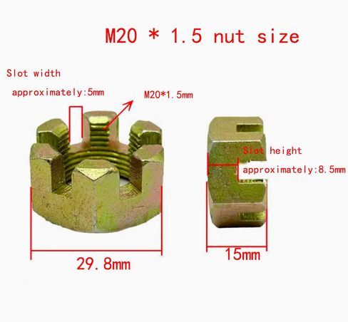 صامولة مشقوقة، M20*1.5mm.20pcs/lot in Saudi Arabia