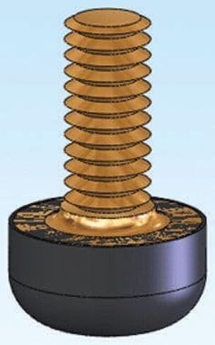 TB-4, Threaded Stud Screw-On Bumper: .38 in (9.7 mm) Base Diameter .20 in (5.1 mm) Base Height Threaded Insert Bumper (5 Item/s) in Saudi Arabia