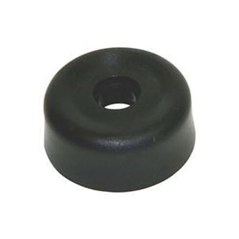 Abbatron/HH Smith, 2194, Bumper/Chassis Feet - 3/4 OD - 3/8 Height - 9/32 Recess Diameter - 3/16 Recess Depth - 1/8 Screw Clearance ID - Black. (100 Item/s) in Saudi Arabia