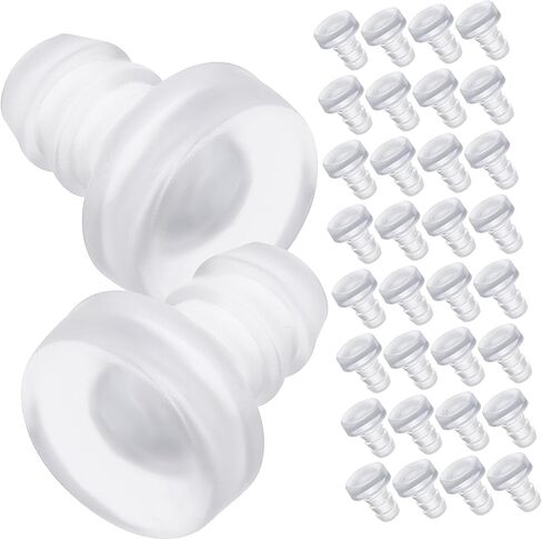 Lurrose 200Pcs Cabinet Door Bumpers Collision Stem Bumpers for Furniture Protection Transparent PVC Pads for Cabinets Drawers and Tabletops in Saudi Arabia