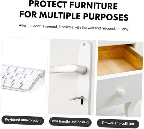 Lurrose 200Pcs Cabinet Door Bumpers Collision Stem Bumpers for Furniture Protection Transparent PVC Pads for Cabinets Drawers and Tabletops in Saudi Arabia