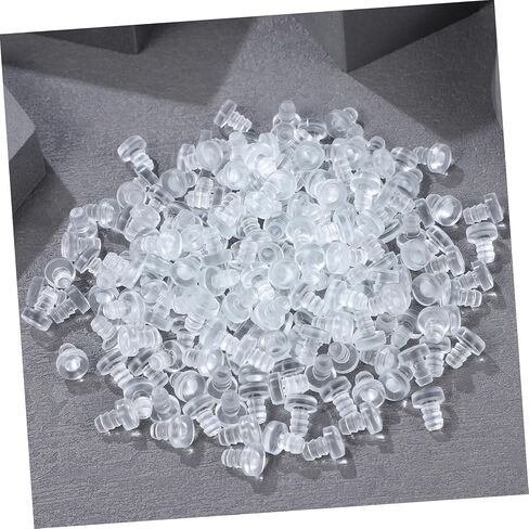 Lurrose 200Pcs Cabinet Door Bumpers Collision Stem Bumpers for Furniture Protection Transparent PVC Pads for Cabinets Drawers and Tabletops in Saudi Arabia