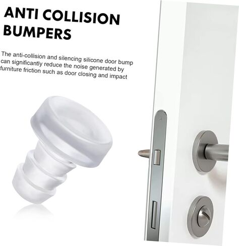 Lurrose 200Pcs Cabinet Door Bumpers Collision Stem Bumpers for Furniture Protection Transparent PVC Pads for Cabinets Drawers and Tabletops in Saudi Arabia