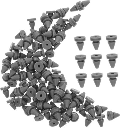 50 Pieces Silicone Door Bumpers Collision Plugs for Cabinet Window Shock Absorbing Protective Pads with Threading for Cable Management Easy Installation Reliable in Saudi Arabia
