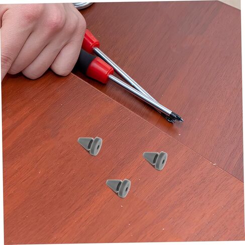 50 Pieces Silicone Door Bumpers Collision Plugs for Cabinet Window Shock Absorbing Protective Pads with Threading for Cable Management Easy Installation Reliable in Saudi Arabia