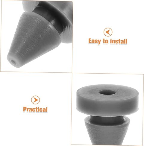 50 Pieces Silicone Door Bumpers Collision Plugs for Cabinet Window Shock Absorbing Protective Pads with Threading for Cable Management Easy Installation Reliable in Saudi Arabia