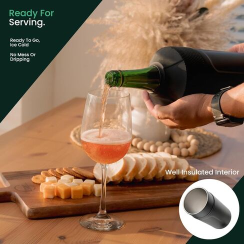 Wine Bottle Cooler Sleeve | Portable Bottle Chiller for Wine Lovers | Insulated Wine Cooler for Outdoor & Indoor Use | Wine Cooler by Vondra in Kuwait