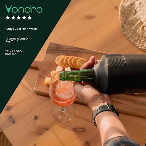 Wine Bottle Cooler Sleeve | Portable Bottle Chiller for Wine Lovers | Insulated Wine Cooler for Outdoor & Indoor Use | Wine Cooler by Vondra in Kuwait