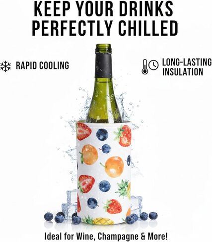 Active Wine Cooler, Freezer Sleeve, Quick Cooling, Keeps Drink Cold, 2 Packs in Kuwait