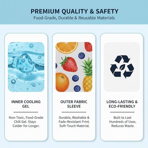 Active Wine Cooler, Freezer Sleeve, Quick Cooling, Keeps Drink Cold, 2 Packs in Kuwait