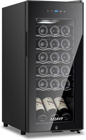 Wine and Beverage Refrigerator 24", Upgraded Dual Zone Wine Beverage Cooler with Glass Door and French Door, Large Capacity Beer Fridge Holds 21 Bottles & 88 Cans, Built-In or Freestanding - Black in Saudi Arabia