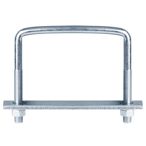 4 Pcs 6 Inch Wide Square U-Bolt for Trailer, 1/2" x 6-1/8" x 5-1/8", Electro-Galvanized Steel in Saudi Arabia