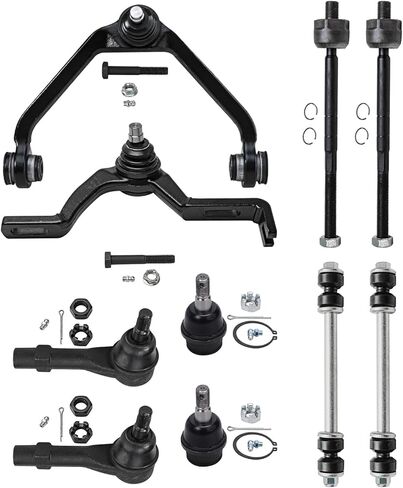Detroit Axle - Front 10pc Suspension Kit for Ford Explorer Ranger Mercury Mountaineer Mazda B2500 B3000 B4000, 2 Upper Control Arms 2 Lower Ball Joints 2 Sway Bars 4 Outer & Inner Tie Rods Replacement in Saudi Arabia