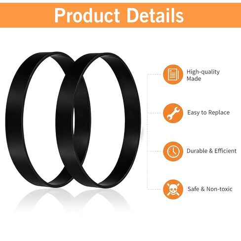Vacuum Belts for Hoover 562932001, Vacuum Cleaner Belts for Hoover Windtunnel T-Series, Fit UH70200 UH70210 UH70105 UH70120 UH71214 UH71215 UH71250 UH72600 (2 Pack) in Saudi Arabia